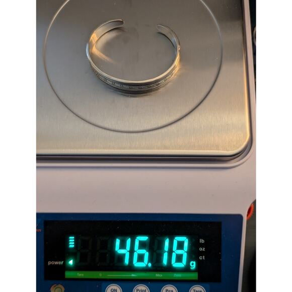 MMA BMCO 925 Sterling Silver Panther Ends Cuff Bracelet - Picture 9 of 10